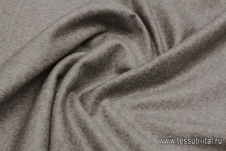 Пальтовая дабл (о) серая меланж/белая - итальянские ткани Тессутидея арт. 09-2018