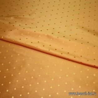 Тафта (о) горох на оранжевом ш-90см Balenciaga - итальянские ткани Тессутидея арт. 02-5813