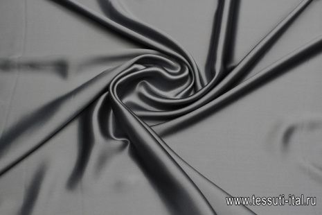 Шелк атлас (о) серый - итальянские ткани Тессутидея арт. 10-3574