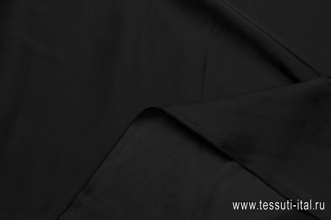 Подкладочная стрейч (о) черная - итальянские ткани Тессутидея арт. 07-1510