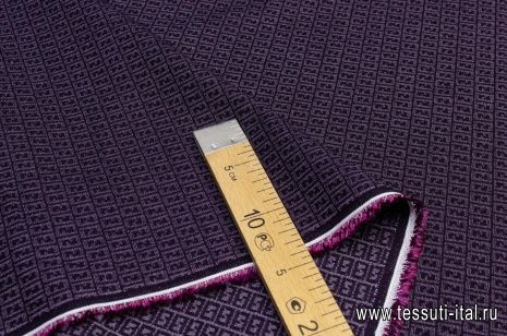 Плательная стрейч (н) серо-фиолетовая Fendi - итальянские ткани Тессутидея арт. 03-5889
