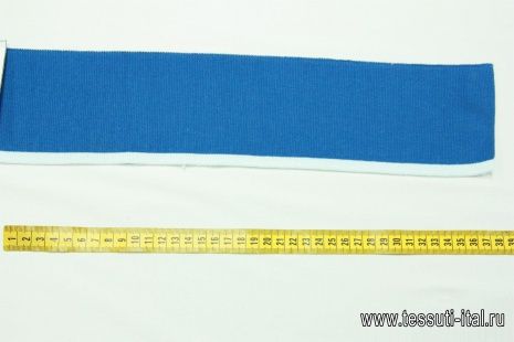 Подвяз бело-голубая полоска ш-9см - итальянские ткани Тессутидея арт. F-2871