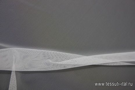 Плательная сетка (о) белая ш-150см - итальянские ткани Тессутидея арт. 03-3701