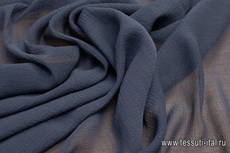 Маркизет крэш (о) темно-серый в стиле F. Filippi - итальянские ткани Тессутидея арт. 02-9015