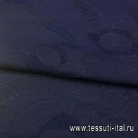Пальтовая с вышивкой (о) синяя ARMANI  - итальянские ткани Тессутидея арт. 09-1416