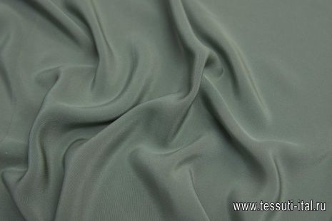 Шелк кади (о) оливковый - итальянские ткани Тессутидея арт. 10-2032
