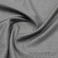 Пальтовая сукно двухслойная (о) серая/светло-коричневая - итальянские ткани Тессутидея арт. 09-2075