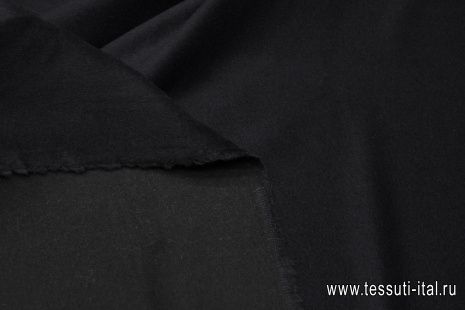 Пальтовая велюр (о) темно-синяя - итальянские ткани Тессутидея арт. 09-2024