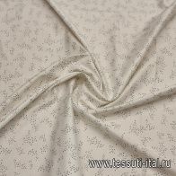 Сорочечная (н) синие галочки на белом - итальянские ткани Тессутидея арт. 01-7379