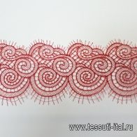 Кружево макраме (о) красное ш-9см - итальянские ткани Тессутидея арт. 03-5568
