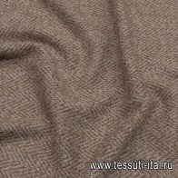 Костюмная букле (н) бежево-коричневая - итальянские ткани Тессутидея арт. 05-4380