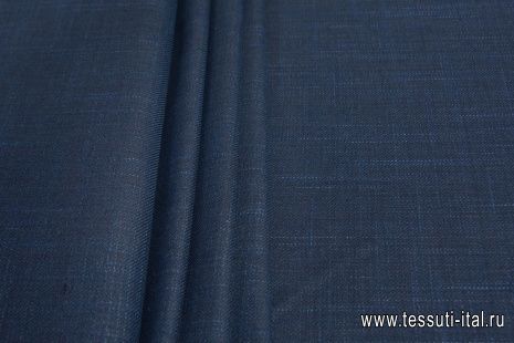 Костюмная (н) коричнево-синяя меланж Loro Piana - итальянские ткани Тессутидея арт. 05-3943