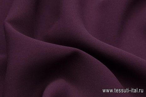 Кади креп (о) баклажан - итальянские ткани Тессутидея арт. 02-7515