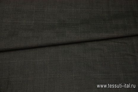 Костюмная (н) серо-черная клетка меланж ш-160см - итальянские ткани Тессутидея арт. 05-2297