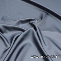 Подкладочная вискоза диагональ (о) серо-голубая - итальянские ткани Тессутидея арт. 08-1422