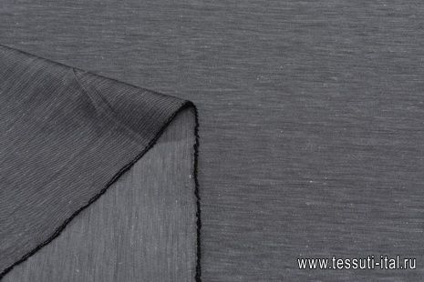 Лен стрейч (о) серый - итальянские ткани Тессутидея арт. 16-0756
