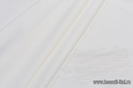 Трикотаж купон (1,4м) продублированный (о) белый в стиле Dior - итальянские ткани Тессутидея арт. 12-1100