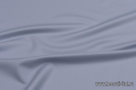 Костюмная стрейч дабл фэйс (о) светло-серо-голубая - итальянские ткани Тессутидея арт. 05-4368