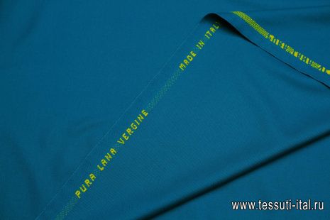 Костюмная (о) бирюзовая - итальянские ткани Тессутидея арт. 05-4712