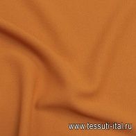 Костюмная креп (о) шафрановая в стиле Scervino - итальянские ткани Тессутидея арт. 05-4130
