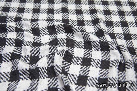 Шанель с люрексом (н) черно-белая - итальянские ткани Тессутидея арт. 03-6596