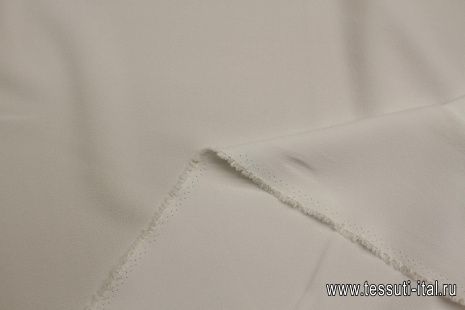 Плательная кади вискоза+ацетат (о) белая - итальянские ткани Тессутидея арт. 03-7103