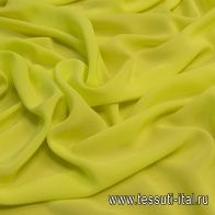 Крепдешин (о) желтый - итальянские ткани Тессутидея арт. 10-0864