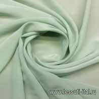 Крепдешин (о) светло-зеленый - итальянские ткани Тессутидея арт. 02-7304