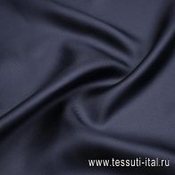 Шелк твил 140 г/м (о) темно-синий - итальянские ткани Тессутидея арт. 10-3164