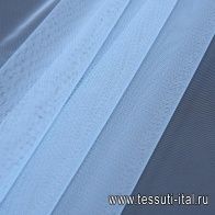 Сетка плательная (о) светло-голубая - итальянские ткани Тессутидея арт. 03-6694
