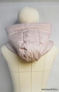 Деталь для верхней одежды капюшон пудра - итальянские ткани Тессутидея арт. F-6517