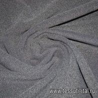 Трикотаж флис (о) черный - итальянские ткани Тессутидея арт. 13-0853