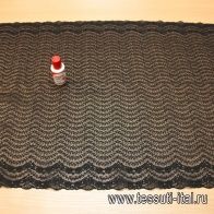 Кружевное полотно черное - итальянские ткани Тессутидея арт. 13-0180