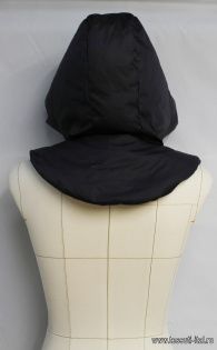 Деталь для верхней одежды капюшон черный - итальянские ткани Тессутидея арт. F-6518