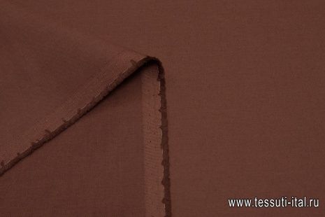 Хлопок костюмный (о) шоколадный - итальянские ткани Тессутидея арт. 01-6554