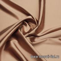 Шелк атлас стрейч (о) розово-серый - итальянские ткани Тессутидея арт. 10-3497