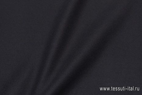 Пальтовая сукно (о) черная в стиле Burberry - итальянские ткани Тессутидея арт. 09-1860