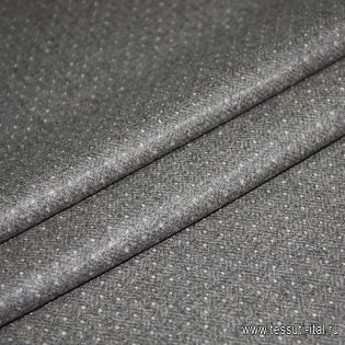 Плательная стрейч (н) бежевые крапины на коричневом ETRO - итальянские ткани Тессутидея арт. 17-0693