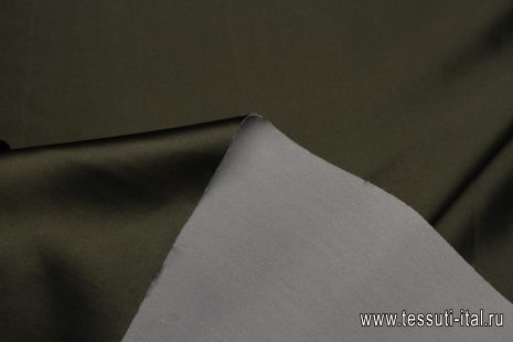 Шелк кади дабл (о) черный/серый - итальянские ткани Тессутидея арт. 10-3560