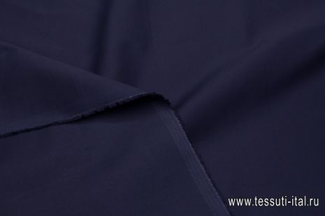 Хлопок стрейч (о) темно-синий - итальянские ткани Тессутидея арт. 01-7475