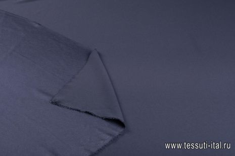 Плательная стрейч (о) темно-синяя - итальянские ткани Тессутидея арт. 03-6746