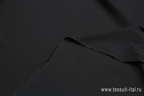 Плательная фактурная стрейч (о) сине-черная - итальянские ткани Тессутидея арт. 04-1614