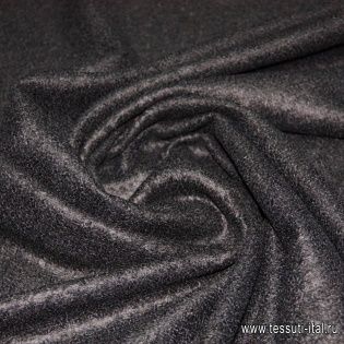 Пальтовая альпака double (о) черная - итальянские ткани Тессутидея арт. 09-1054