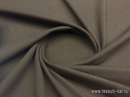 Трикотаж (о) серо-коричневый - итальянские ткани Тессутидея арт. 12-0730