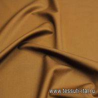 Костюмная стрейч дабл фэйс (о) коричневая - итальянские ткани Тессутидея арт. 05-4449