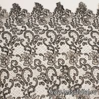 Кружевное полотно (о) черное - итальянские ткани Тессутидея арт. 03-6991
