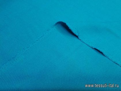 Плательная фактурная (о)  темно-голубая - итальянские ткани Тессутидея арт. 04-1186