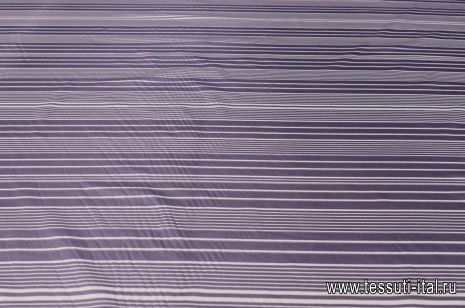 Сорочечная полоска (н) серо-белая - итальянские ткани Тессутидея арт. 01-4975