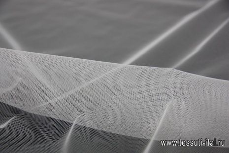 Плательная сетка (о) белая ш-150см - итальянские ткани Тессутидея арт. 03-3705