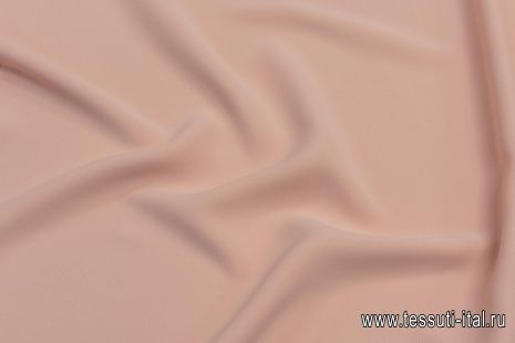 Плательная кади стрейч (о) персиковая - итальянские ткани Тессутидея арт. 03-5520